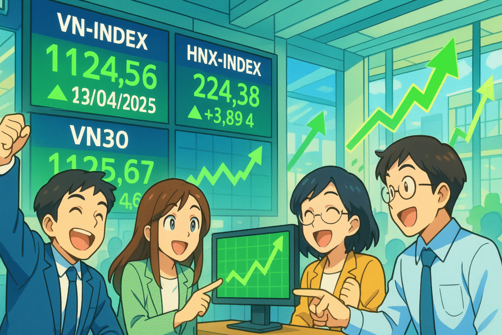 Sắc xanh lan tỏa trên thị trường chứng khoán Việt Nam