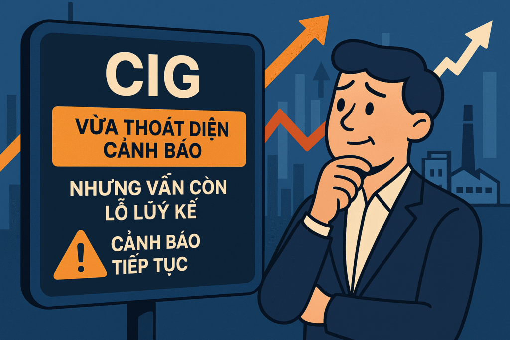 Cổ phiếu CIG thoát diện cảnh báo nhưng vẫn chưa hết cảnh báo