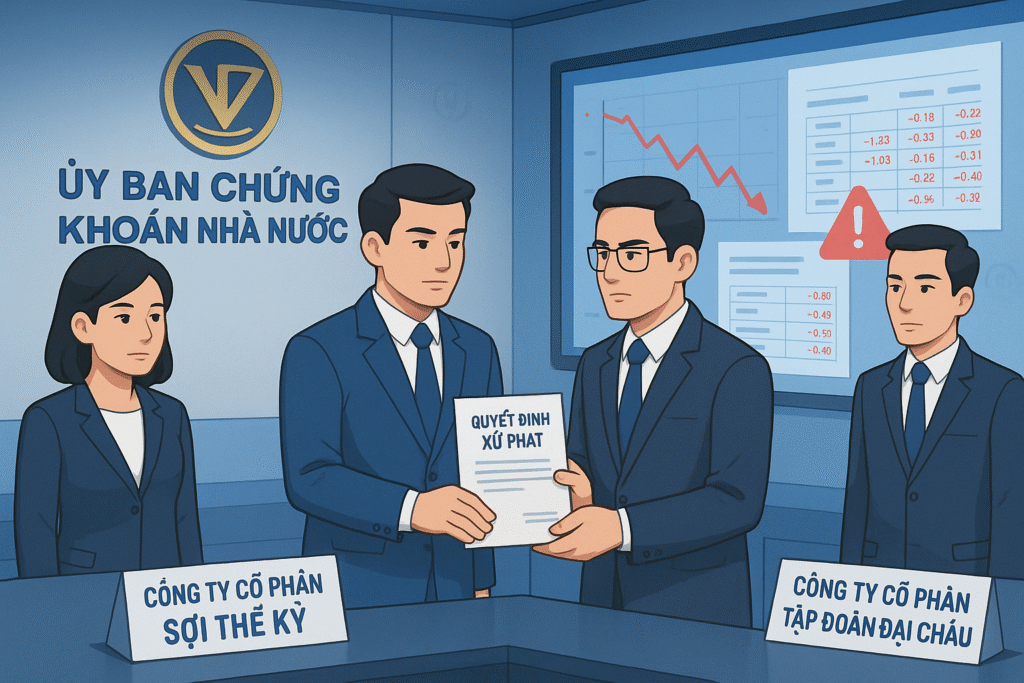 Hai doanh nghiệp bị phạt hơn 170 triệu đồng vì vi phạm công bố thông tin