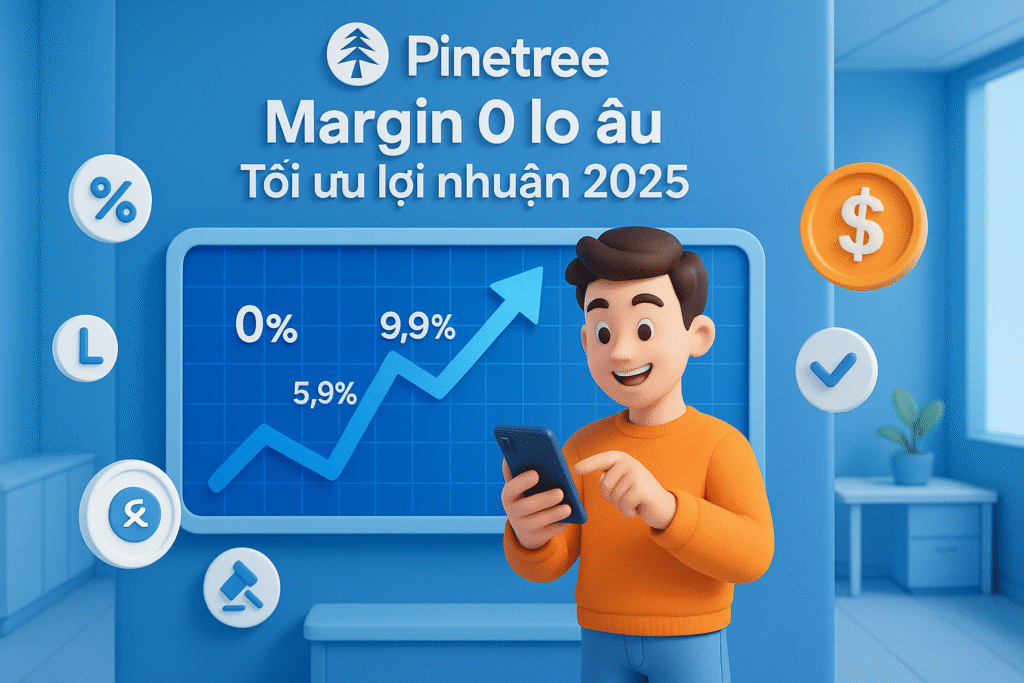 Chứng khoán Pinetree ra mắt chính sách Margin 0 lo âu tối ưu lợi nhuận