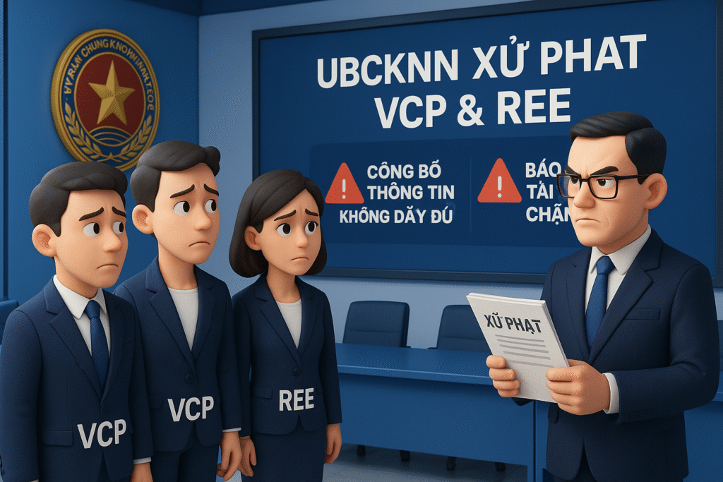 UBCKNN Áp Phạt Nghiêm Khắc Với VCP và REE