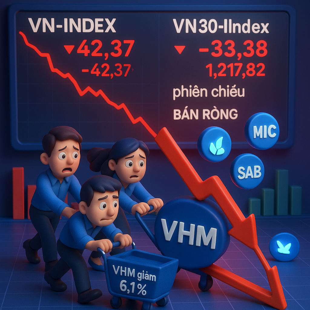VHM Bị Bán Ròng Mạnh, Kéo VN-Index Lao Dốc