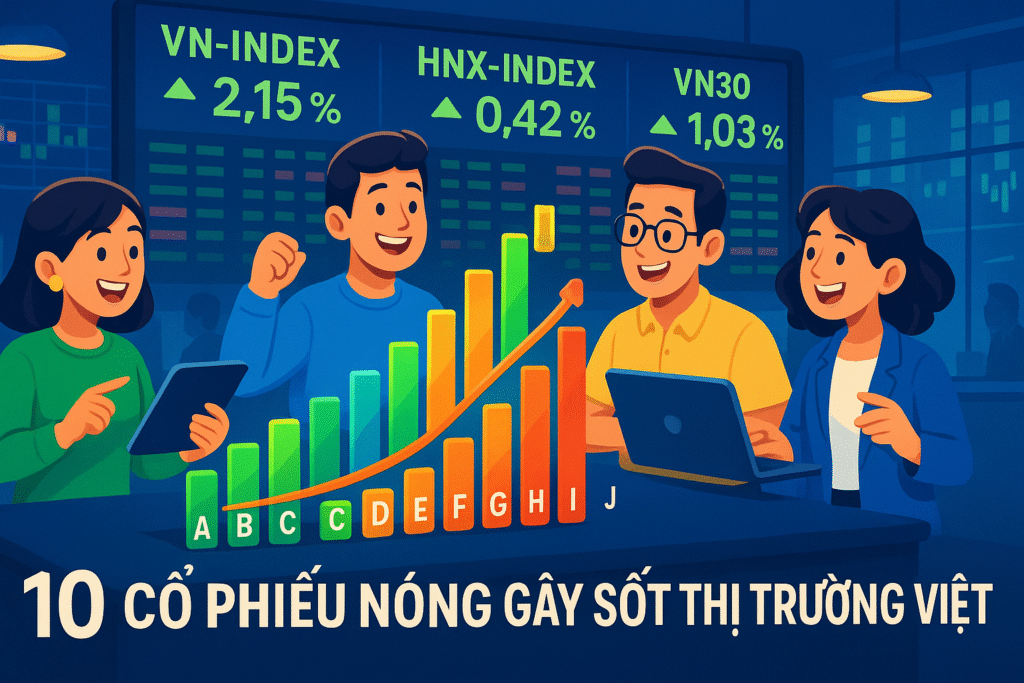 10 Cổ Phiếu Nóng Gây Sốt Thị Trường Việt
