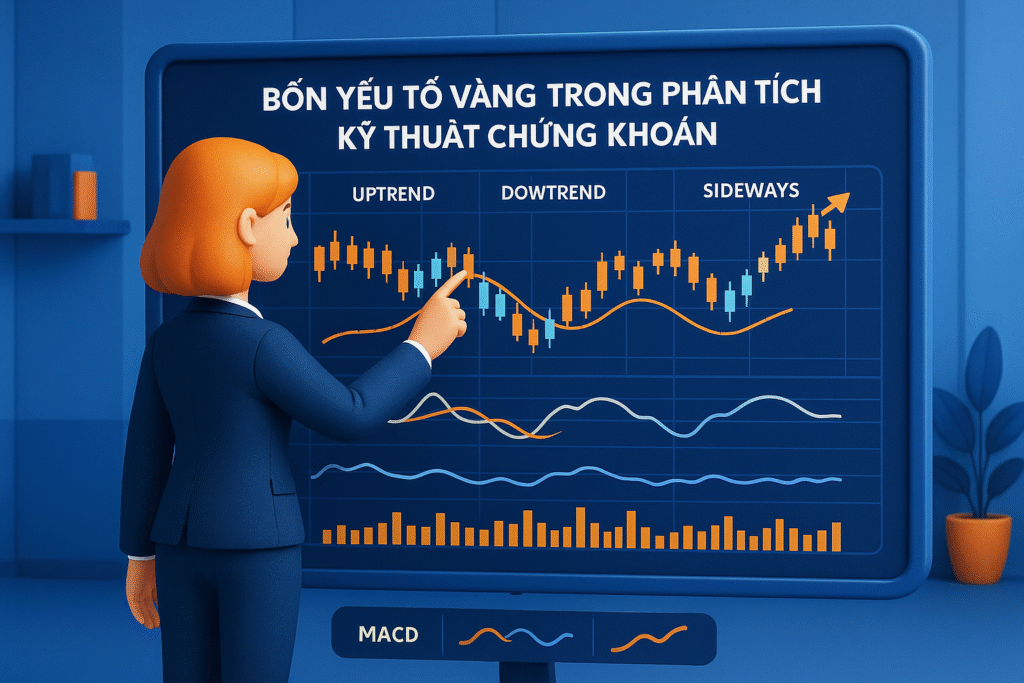 Bốn yếu tố vàng trong phân tích kỹ thuật chứng khoán